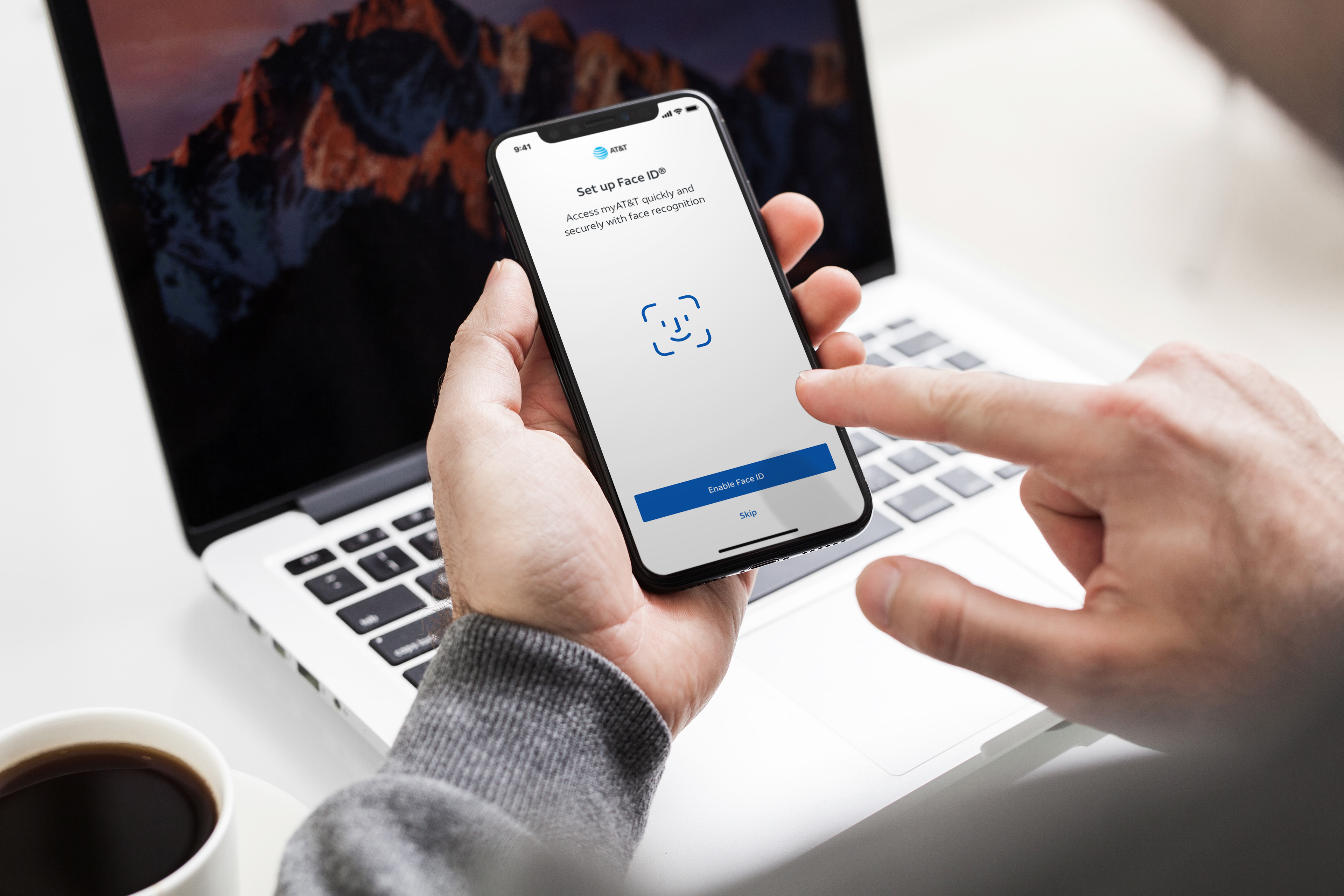 Account recovery screen