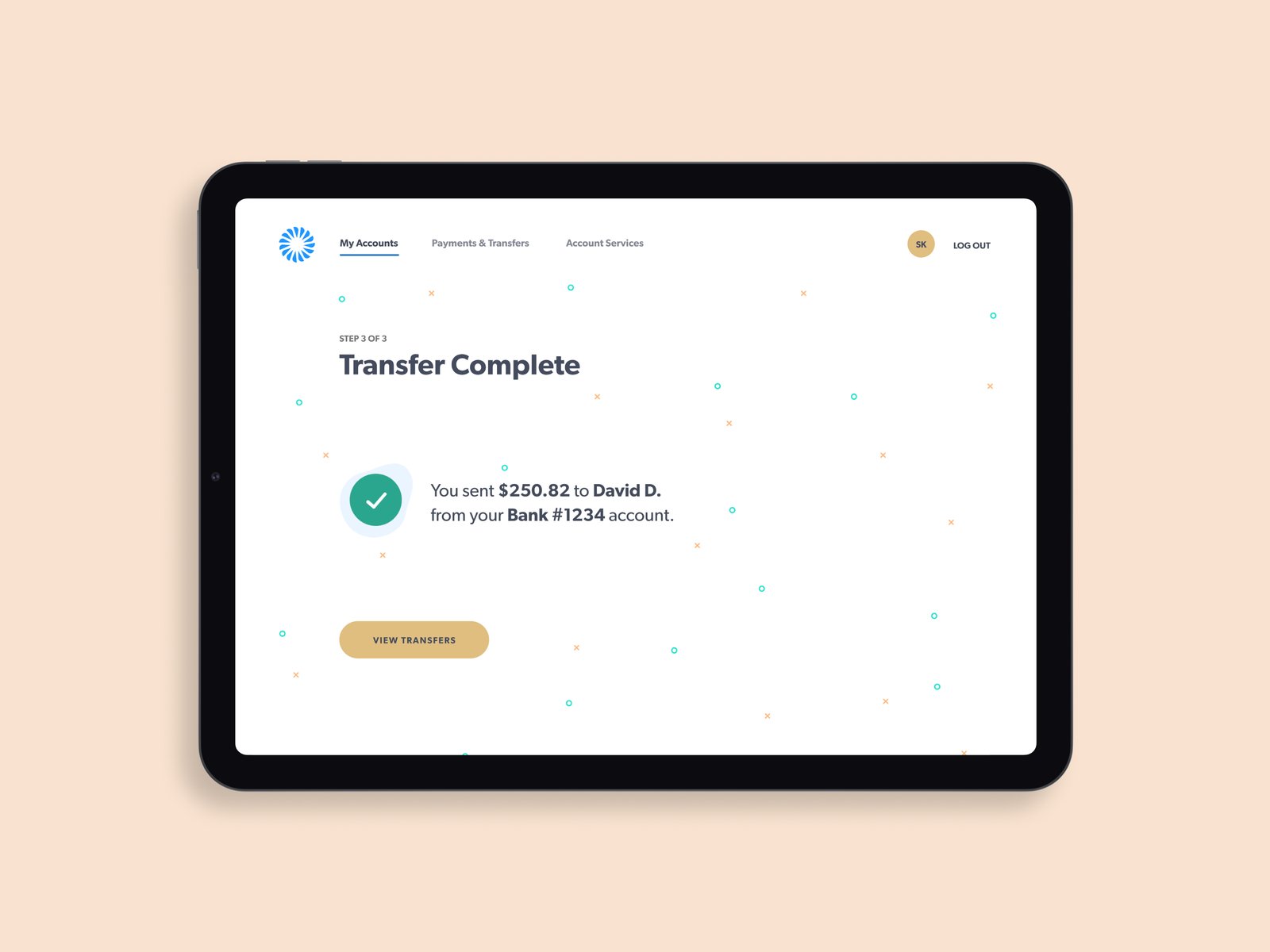 Transfer complete (tablet)