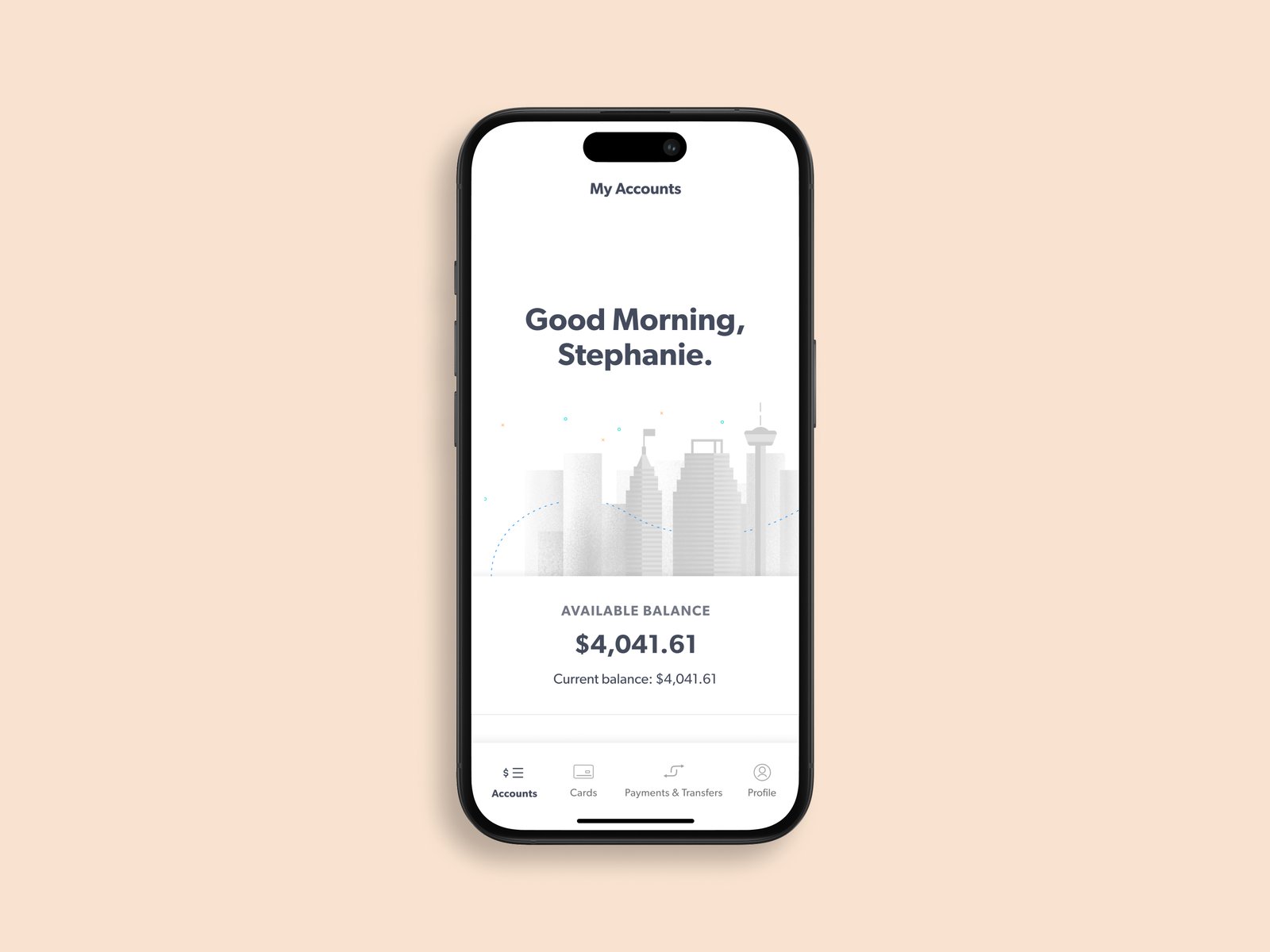 Account overview (mobile)