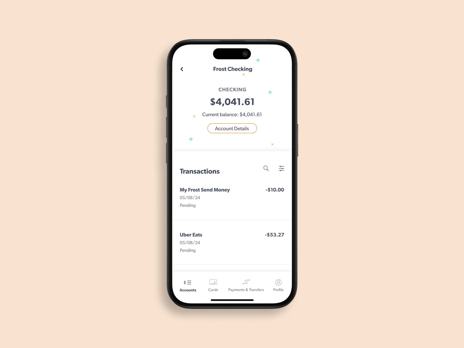 Account detail (mobile)
