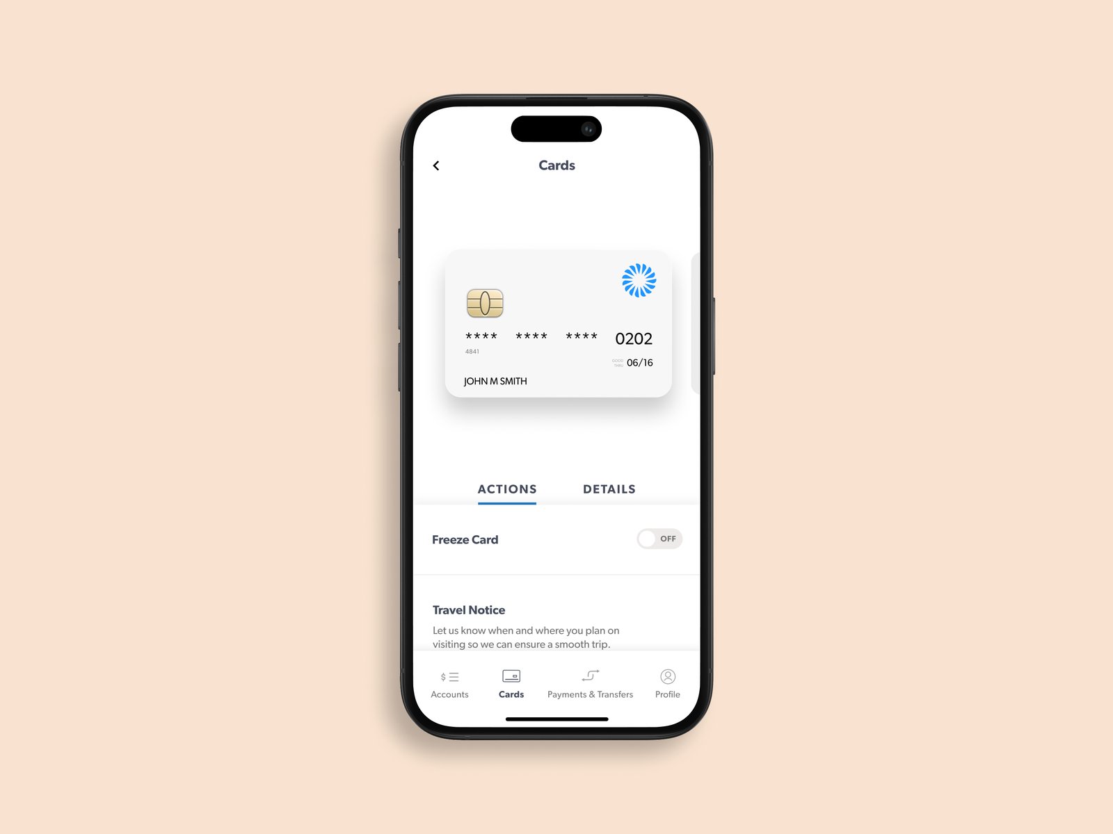Card management (mobile)