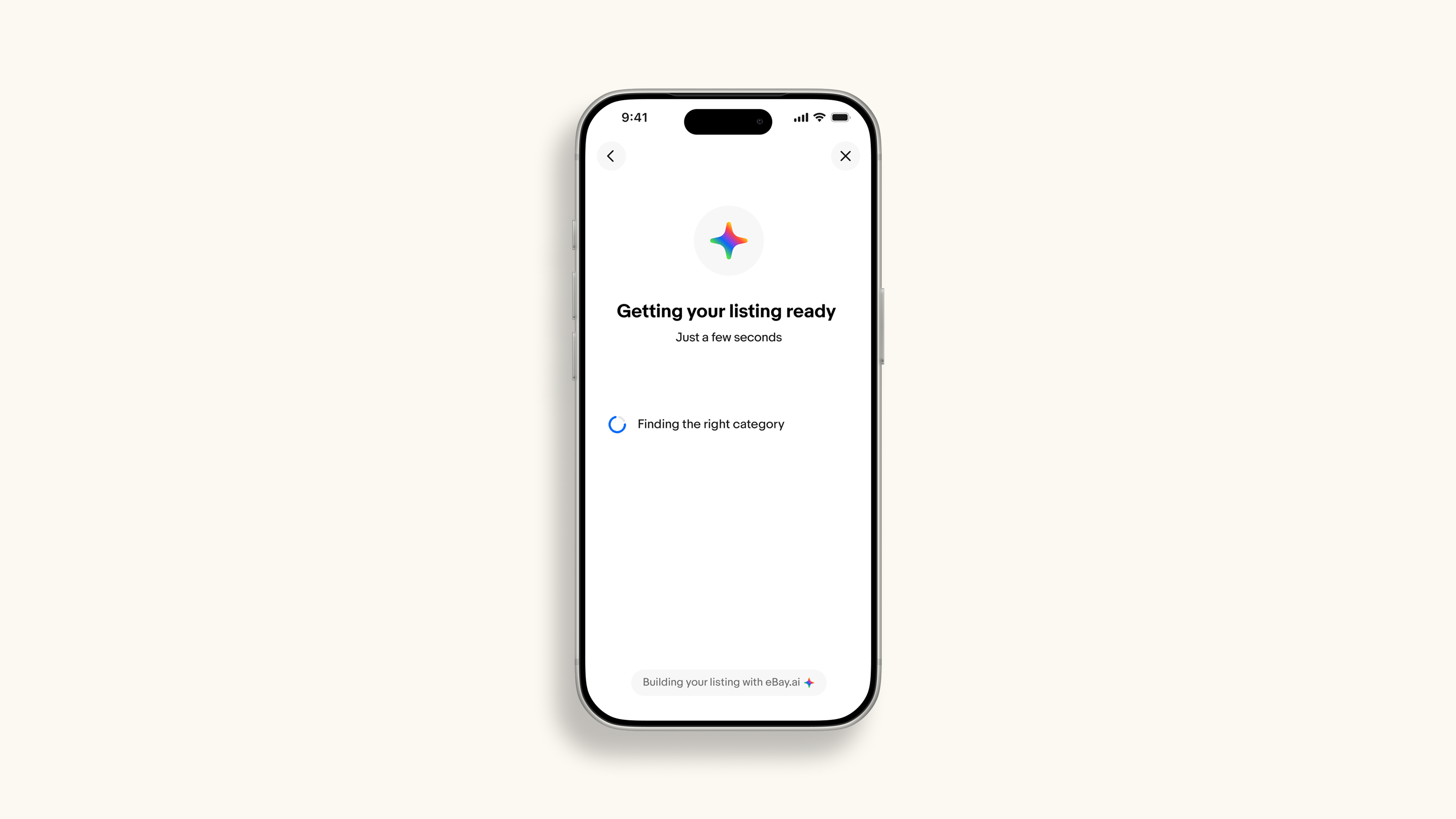 Consolidated AI disclosure / loading experience