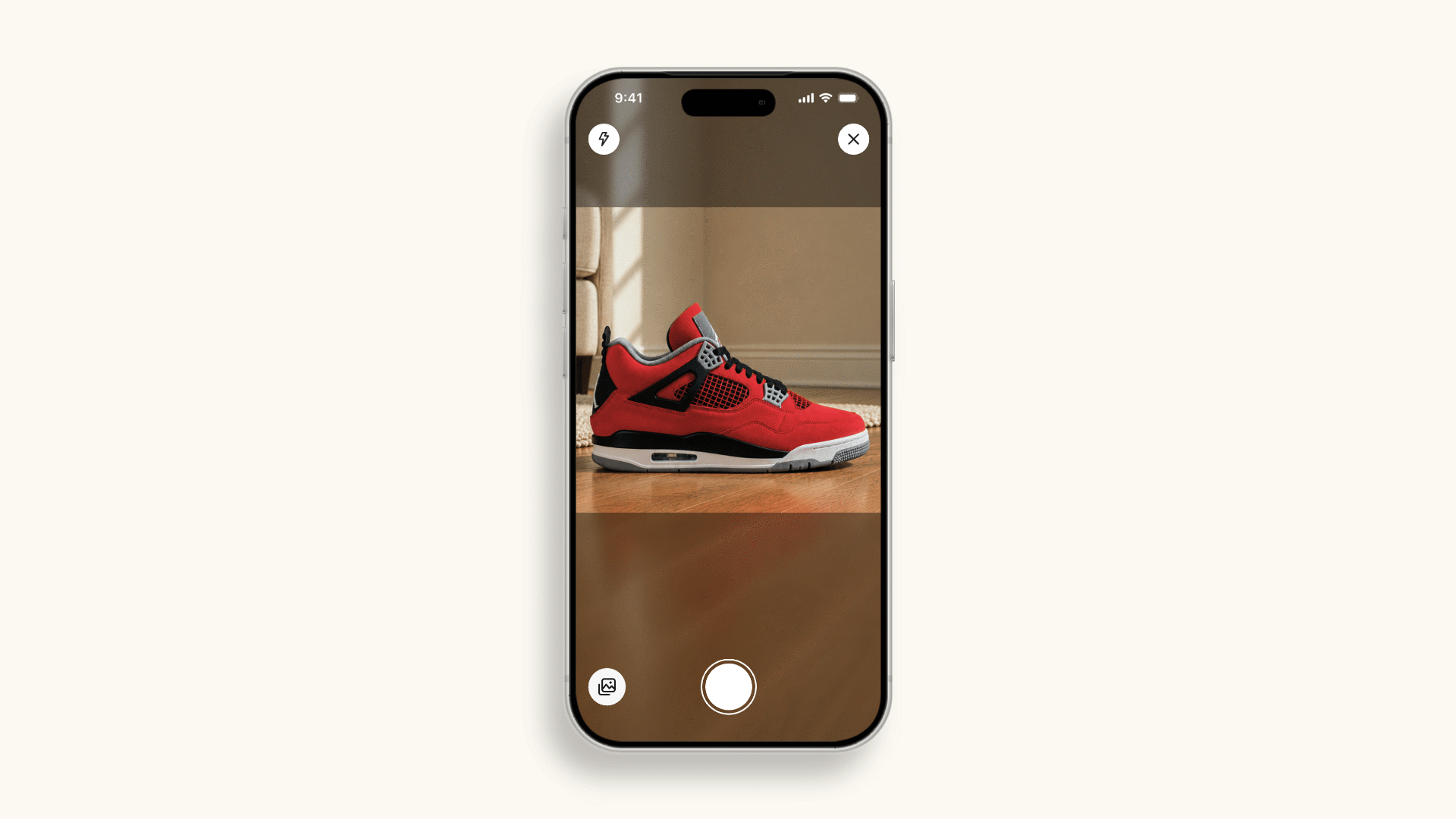 Camera-first capture flow