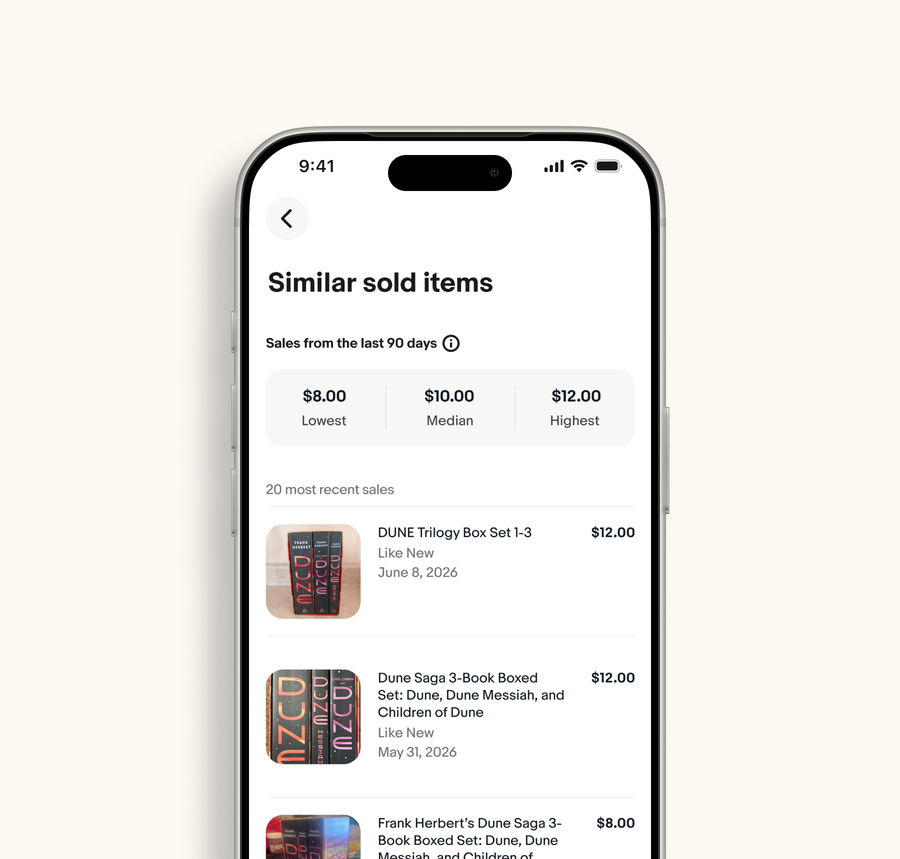 Price guidance data source