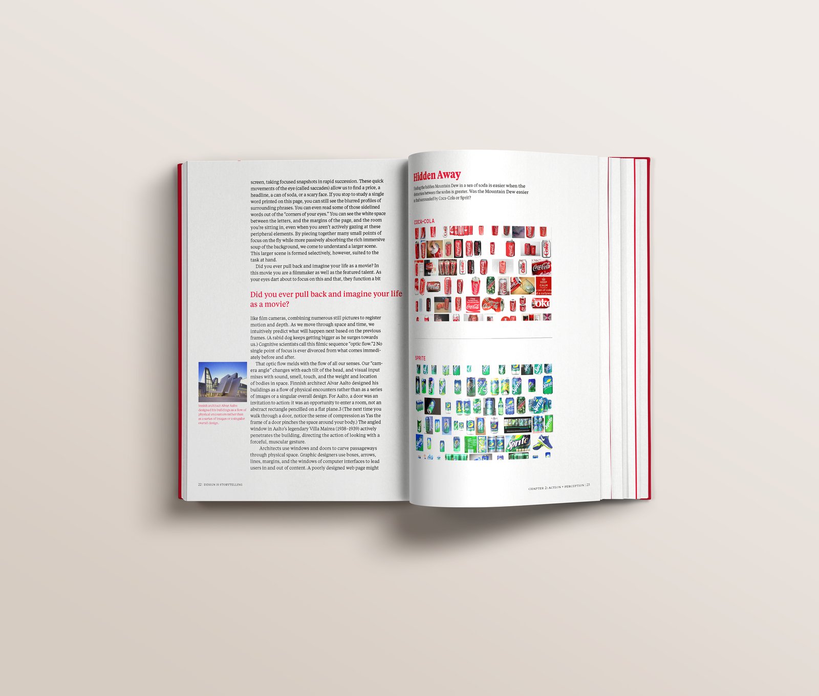 Design is Storytelling — interior spread