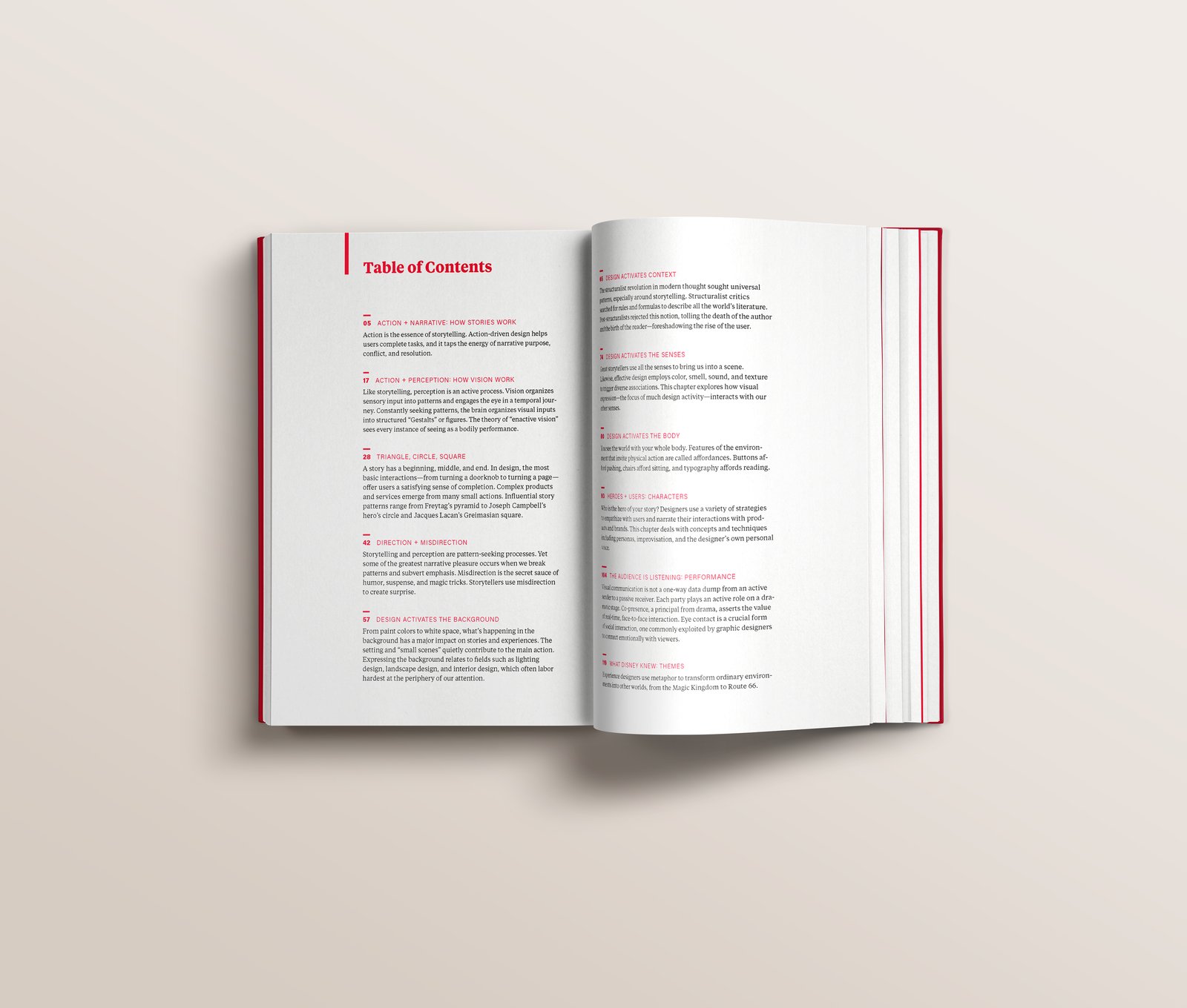 Design is Storytelling — interior spread