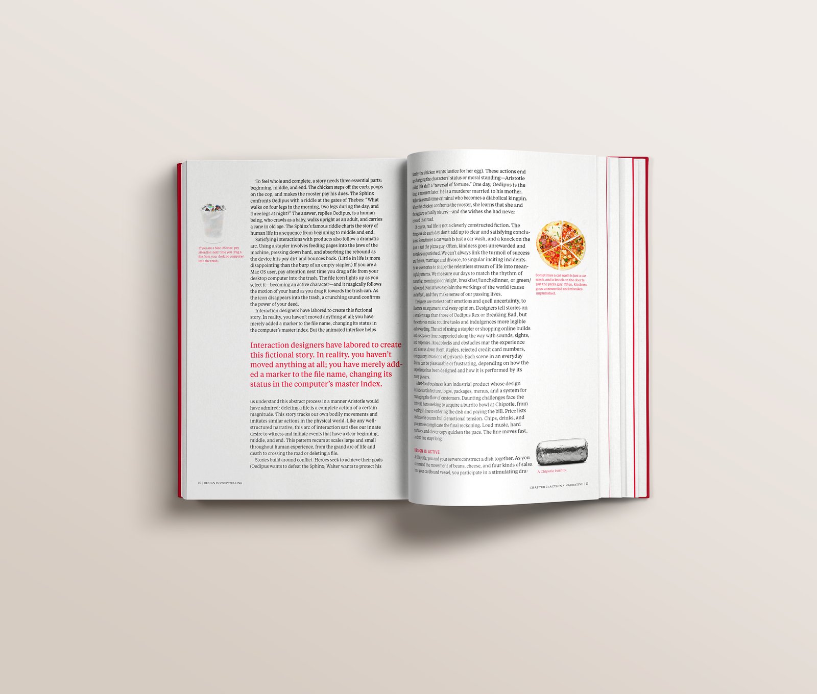 Design is Storytelling — interior spread