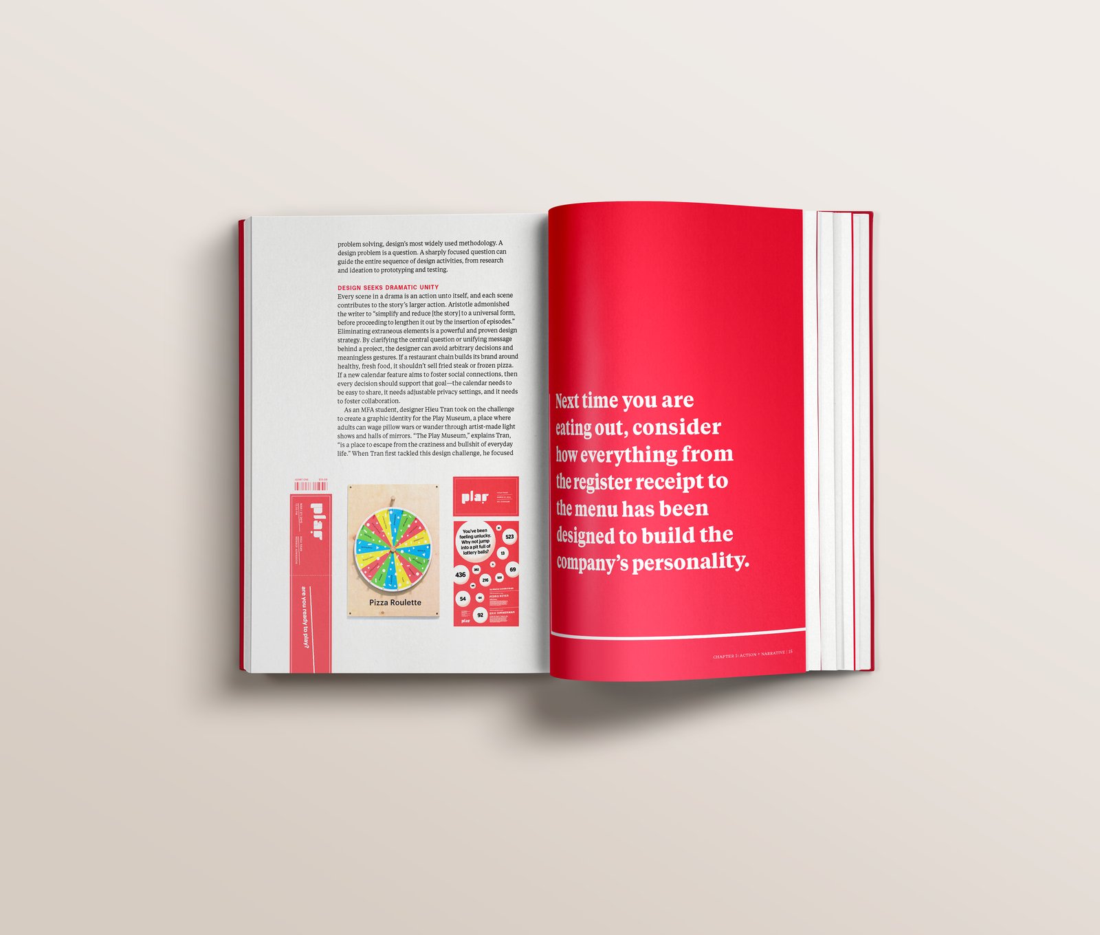 Design is Storytelling — interior spread